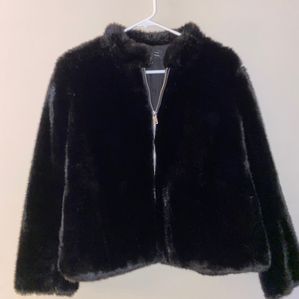 Zara faux fur jacket